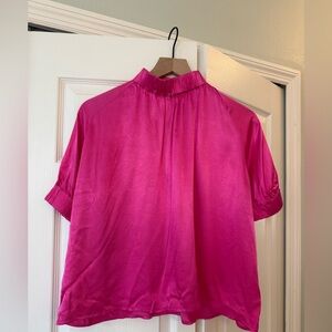 Corey Lynn Calter pink blouse